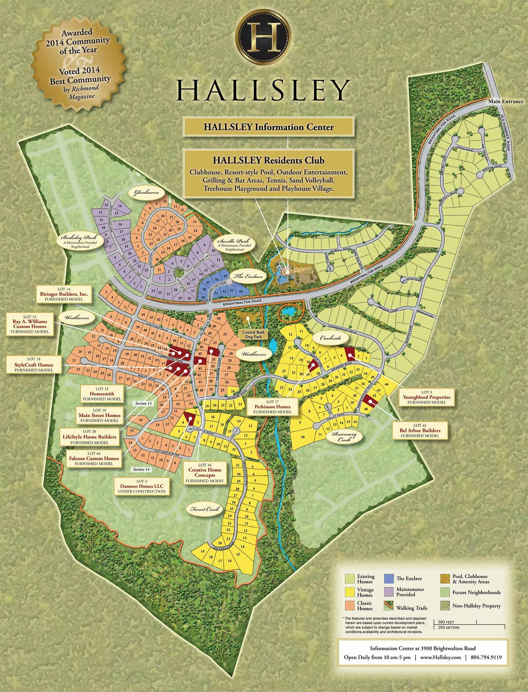Community Tour Map - Hallsley, Richmond Virginia